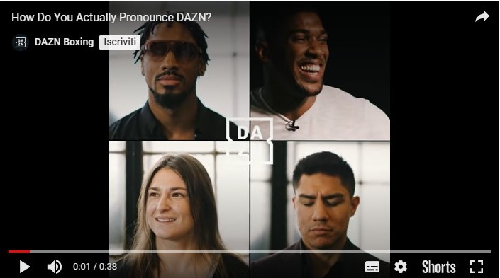 Lo spot di Dazn sulla pronuncia del nome del brand