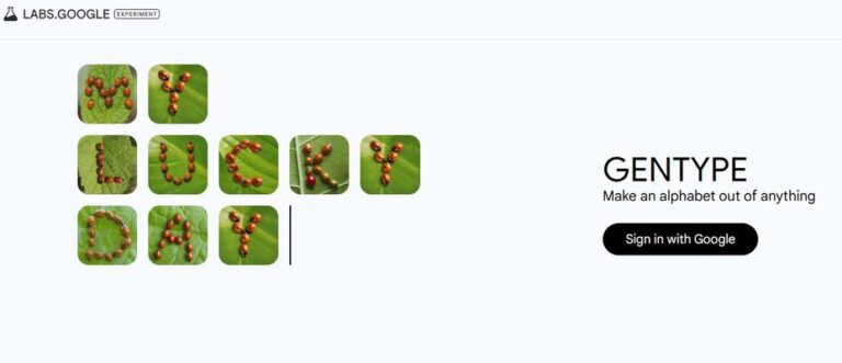 Gentype di Google Labs, un tool di digital marketing