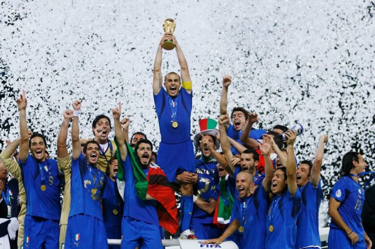 Gli azzurri campioni mondiali nel 2006